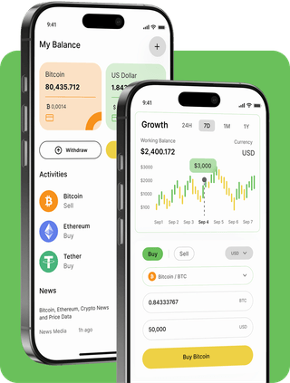 Interface de la plateforme de trading GuadeFin Hub avec données de marché en temps réel